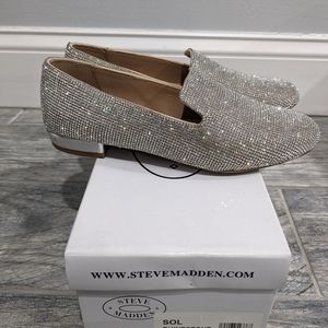 Steve Madden Rhinestone Loafers
